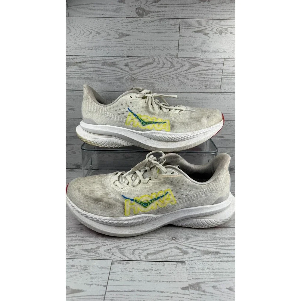 Hoka One One Mach 6 1147790-WNCL White 11.5D Mens Sneakers Running Shoes #189